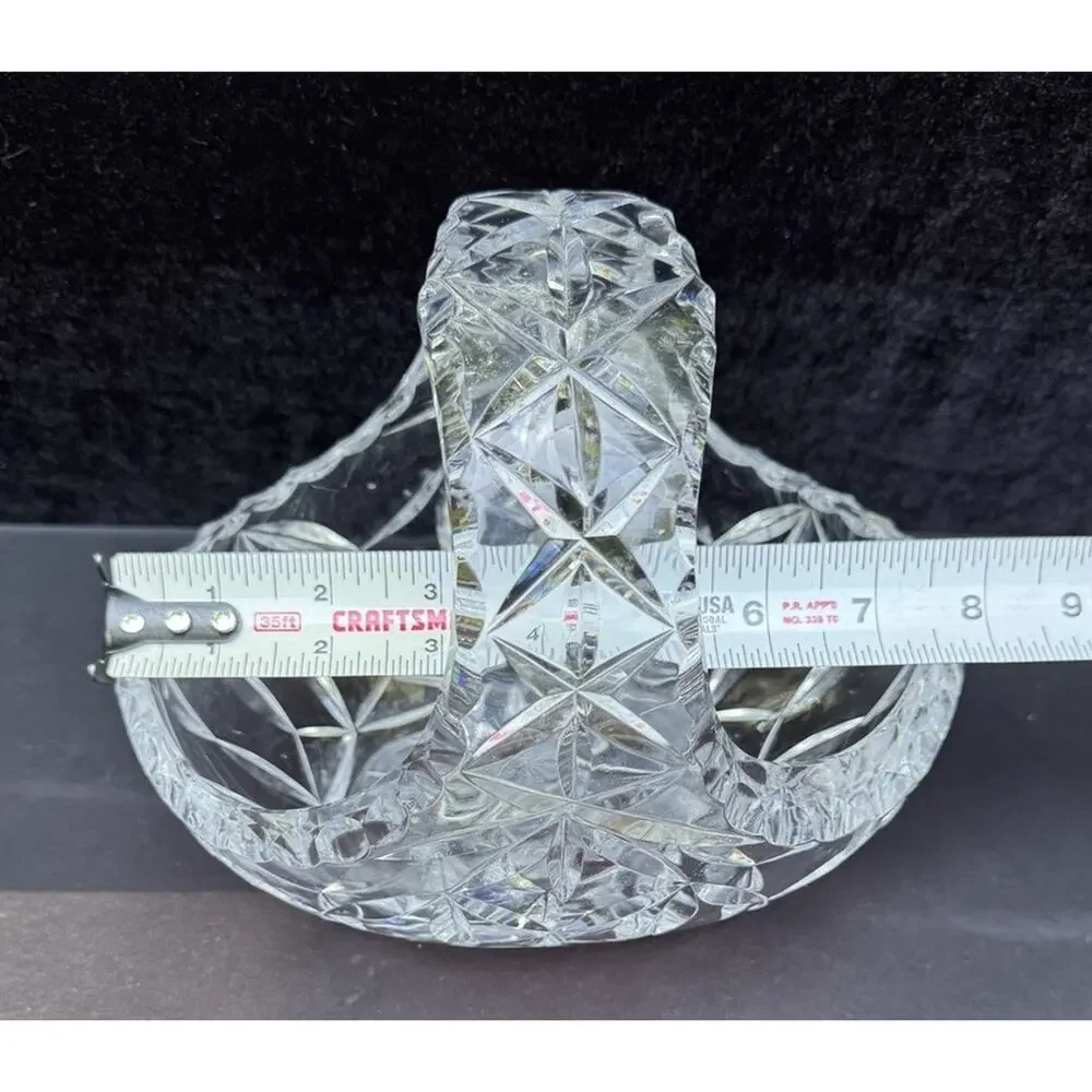 Irena Crystal Basket: Polish Hand-Cut • 24% Lead • Artisan Splendor -S1